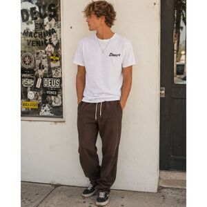 DEUS EX MACHINA White Surf T Shirt Tee Top Shirt   Mens Size Small